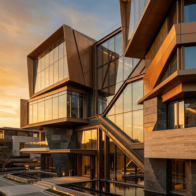 Modern architectural lines representing our vision